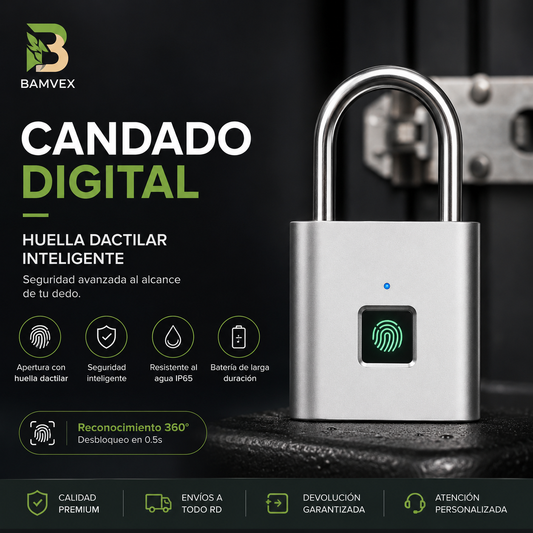 SecureTouch™ Candado de huella dactilar