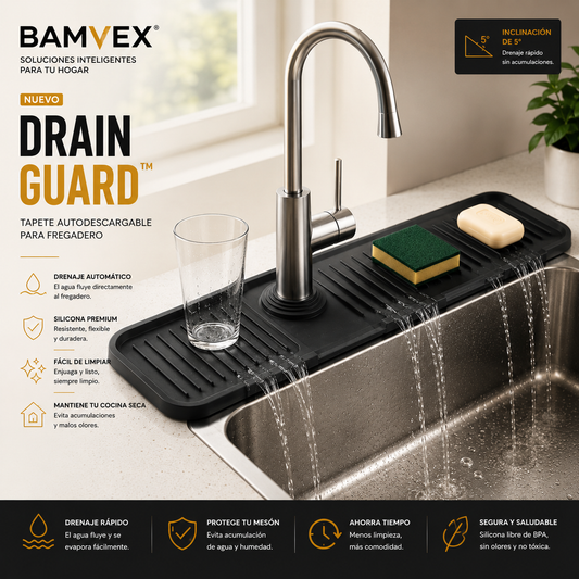 Drain Guard™ | Tapete autodescargable de silicona para fregadero